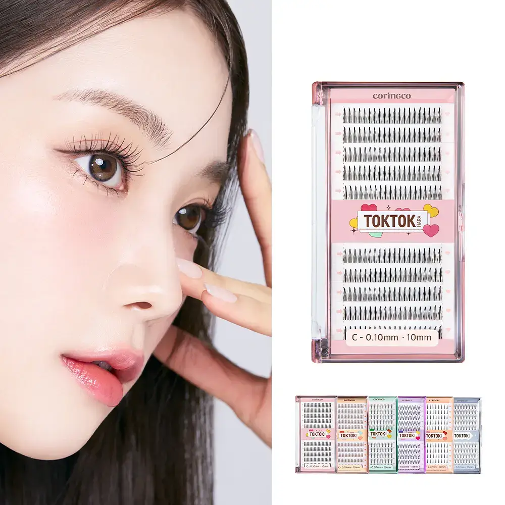 [속눈썹입문자추천] 코링코 톡톡하라 속눈썹 30종 중 택1 (필터/더블유/에어/체크/큐피트/볼드/브라운)